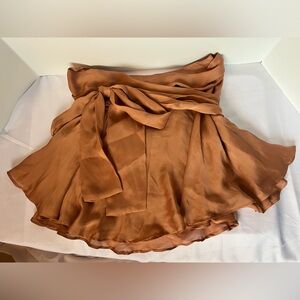 Free People Silk Wrap Skirt